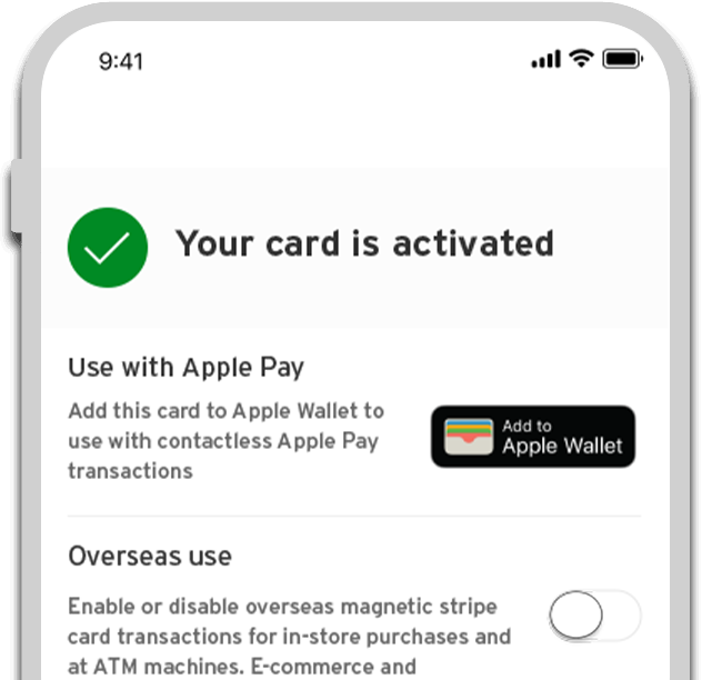 Card activation