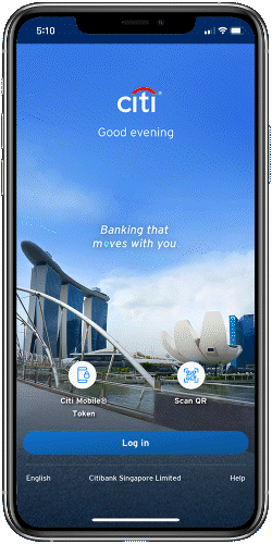 Citi Mobile rewards tracking gif