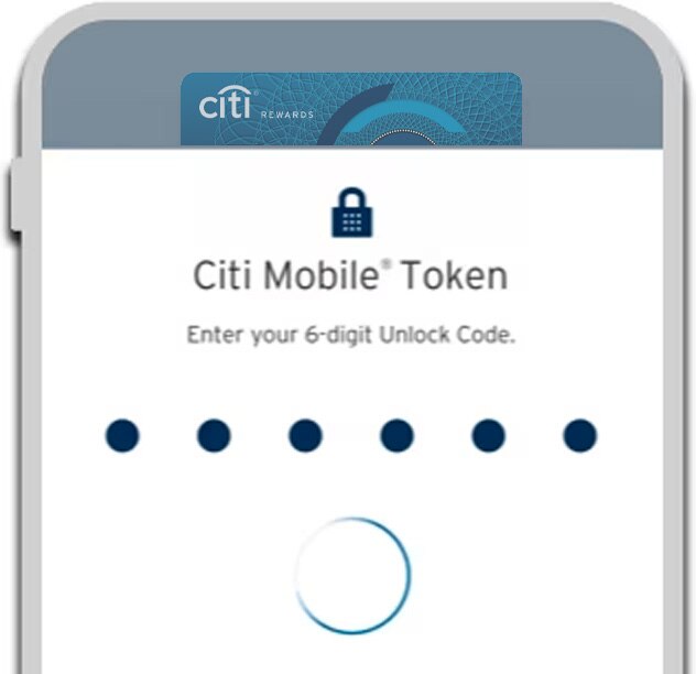 Secure banking on Citi app