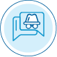 Secure banking scam alert icon