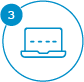 Online security shield checkmark