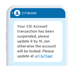 Citi loan scam example